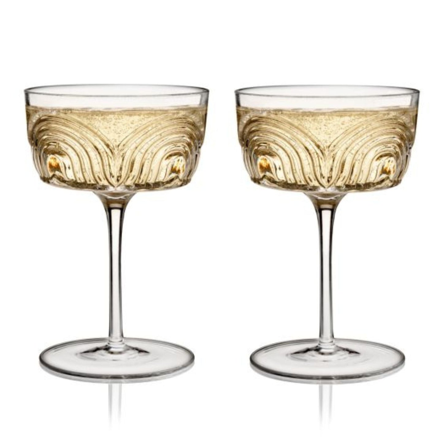 Deco Beau Crystal Coupe - 2 Pc Set