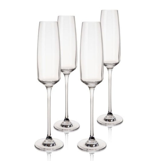 Reserve Julien Crystal Champagne Flutes - 4 Pc Set